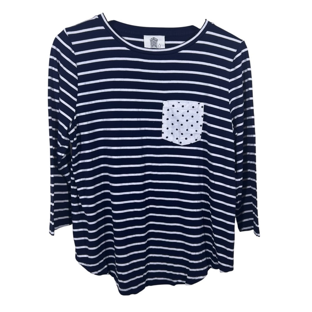 Anthropologie Lili's Closet striped t-shirt Size Large